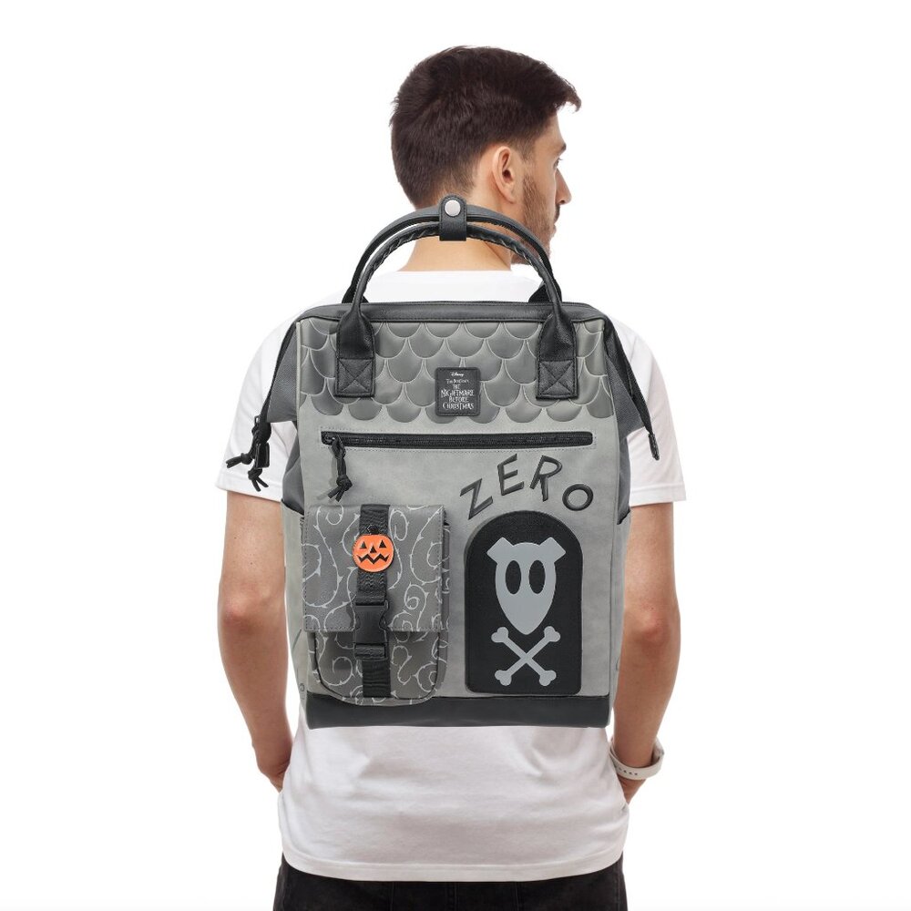 Nightmare Before Christmas Zero Dog House Backpack with Jack and Sally Keychain - Picture 5 of 9